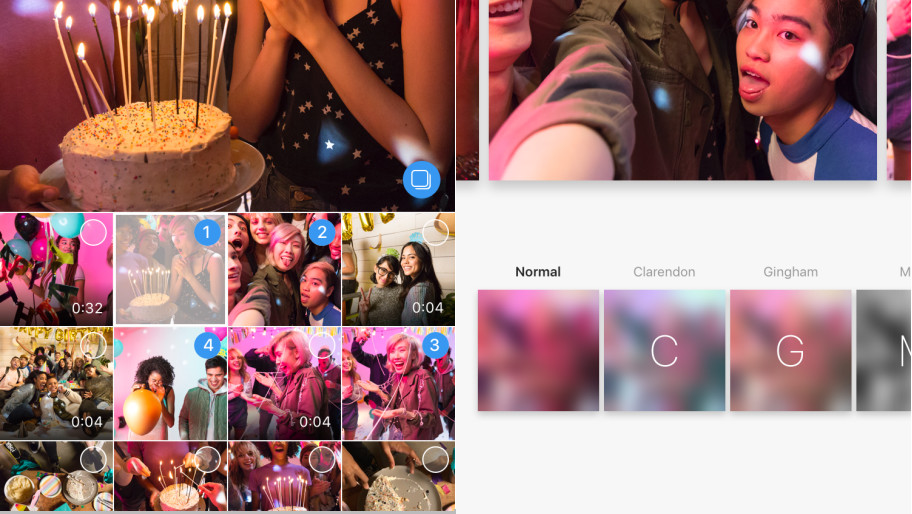 Instagram: Bis zu zehn Fotos oder Videos in einem Post