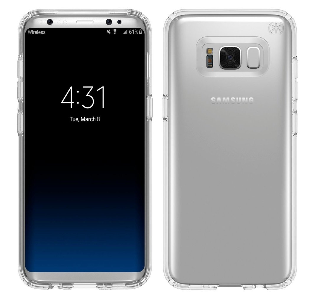 Design des Samsung Galaxy S8(+) in einer Hülle