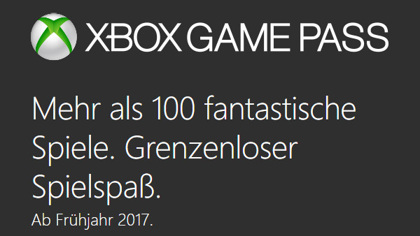 Xbox Game Pass: Spiele-Abo mit über 100 Titeln für Xbox One