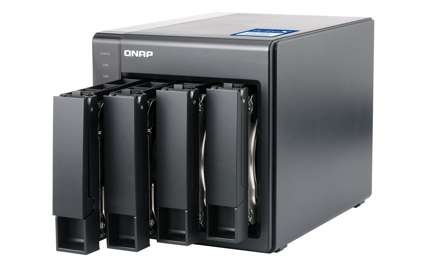 QNAP TS-431X – vier Festplattenaufnahmen fürs Home Office mit Hot-Swap