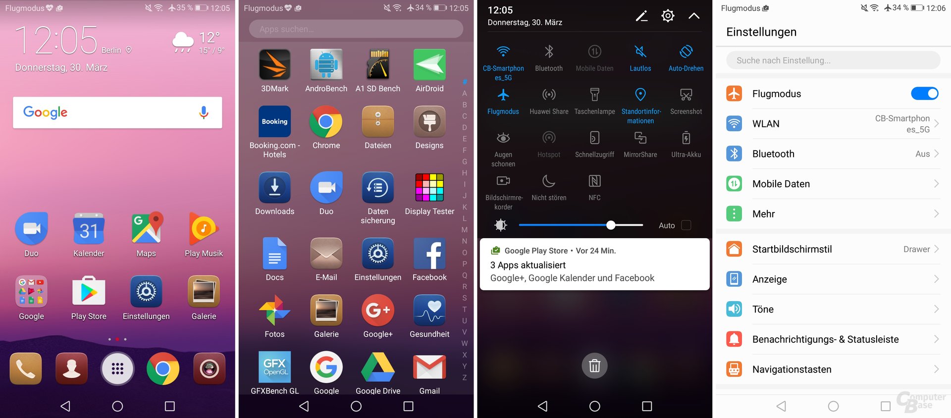 Android 7.0 mit EMUI 5.1 auf dem Huawei P10