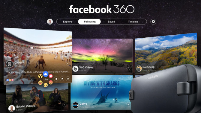 Facebook 360: Neue App zum Betrachten von VR-Inhalten