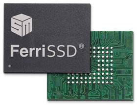 FerriSSD mit Controller und NAND in einem Chip