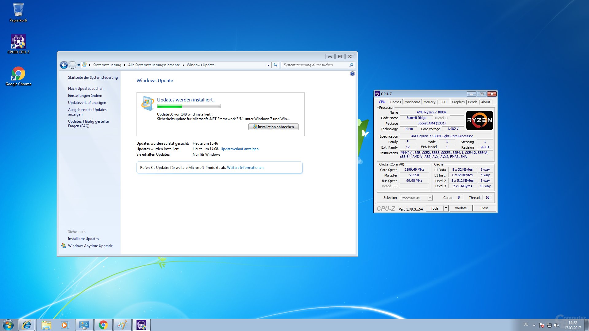(Alte?) Updates lassen sich problemlos für Windows 7 auf Ryzen installieren