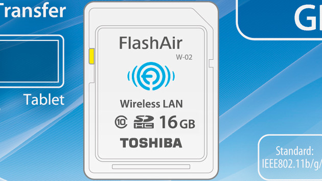 Toshiba FlashAir W-04: Schnellere WLAN-SD-Karte mit bis zu 31,4 Mbit/s