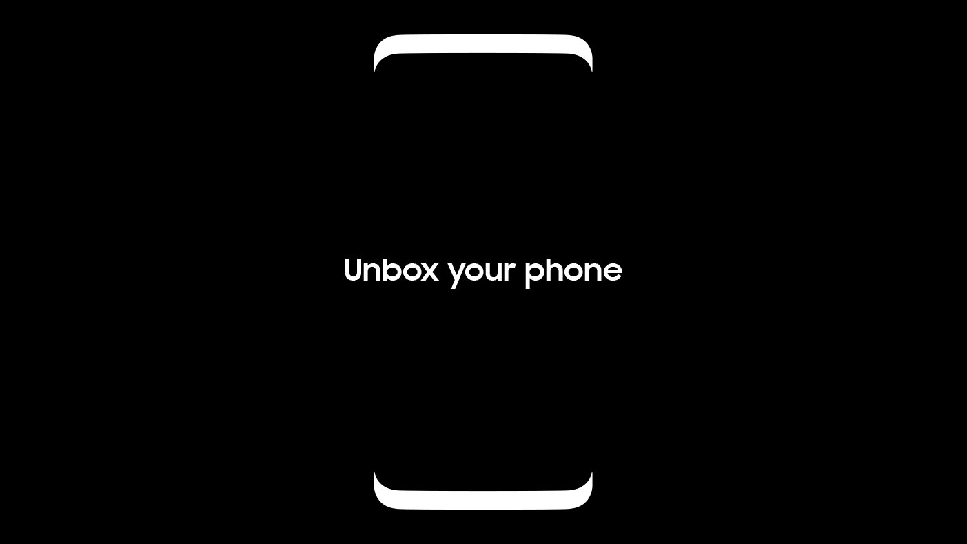 Das einzige offizielle „Bild“ von Samsung zeigt die Grundzüge des Galaxy S8