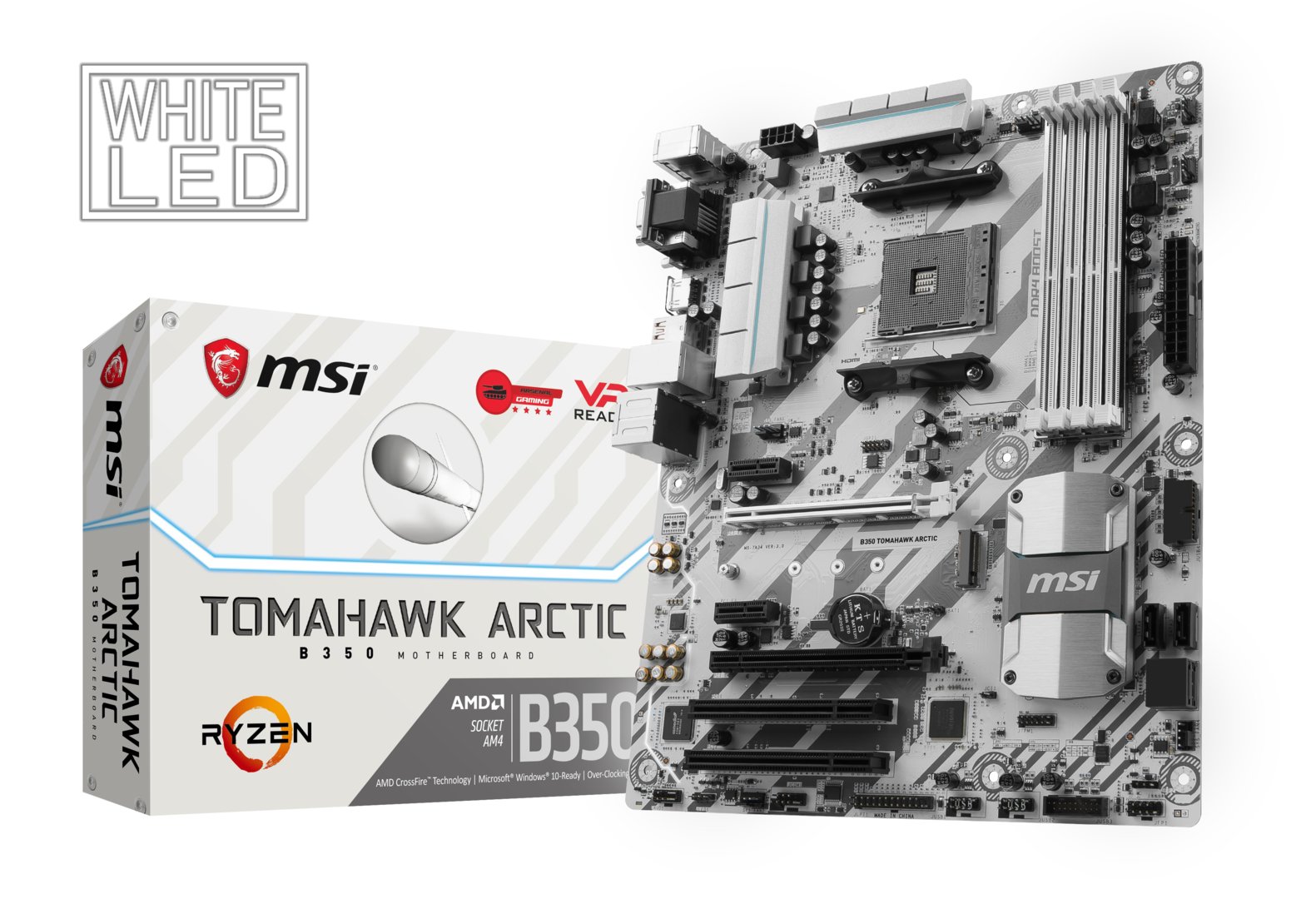 MSI B350 Tomahawk Arctic