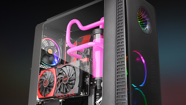 Thermaltake View 28 RGB: Knickfenster-Gehäuse um RGB-Beleuchtung ergänzt
