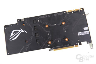 PCB mit Backplate auf der Rückseite