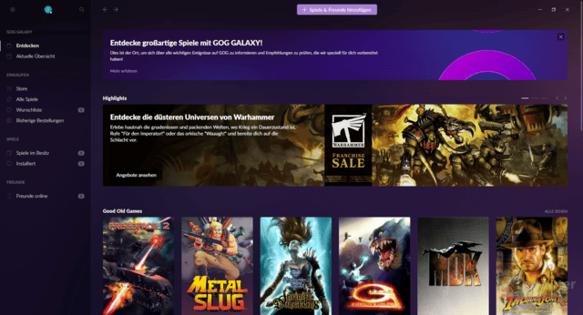 gog galaxy steam offline