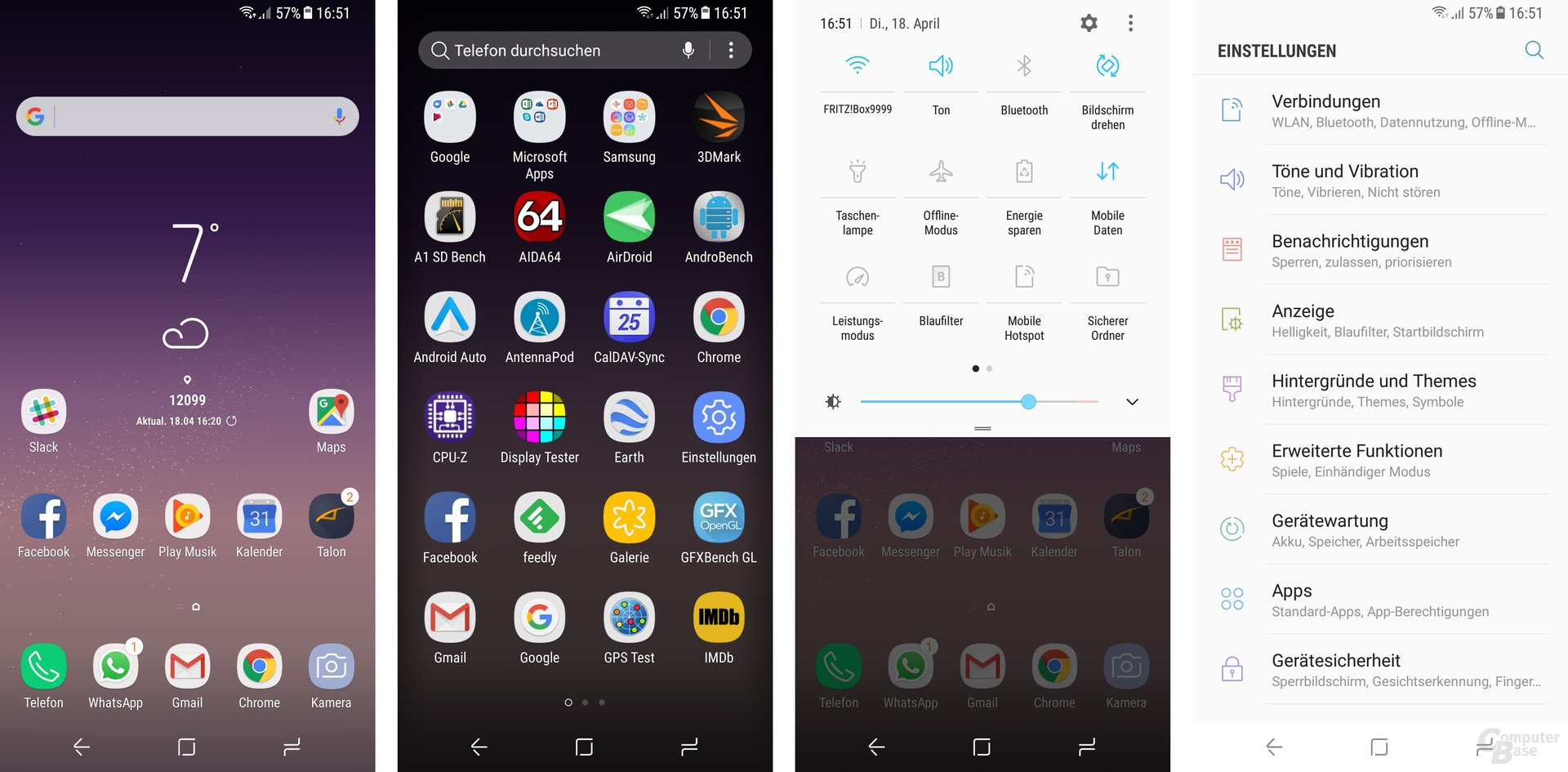 Android 7.0 mit April-Patch und leicht verändertem Design