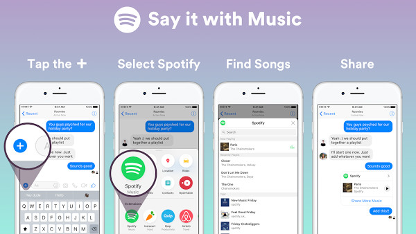 Facebook Messenger: Integration von Apple Music und Spotify