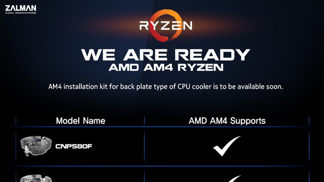 CPU-Kühler: Zalman stellt Upgrade-Kits für Sockel AM4 in Aussicht