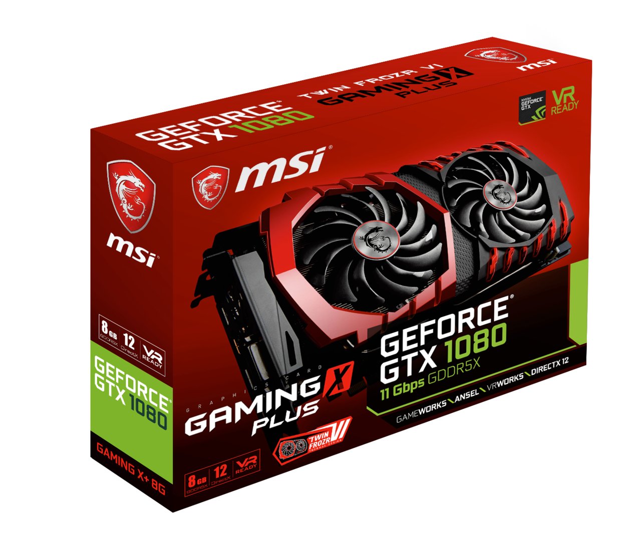 MSI GeForce GTX 1080 Gaming X+ 8G