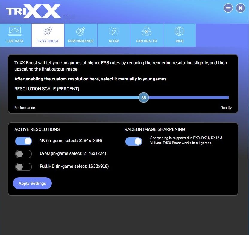 Sapphire TriXX – TriXX Boost