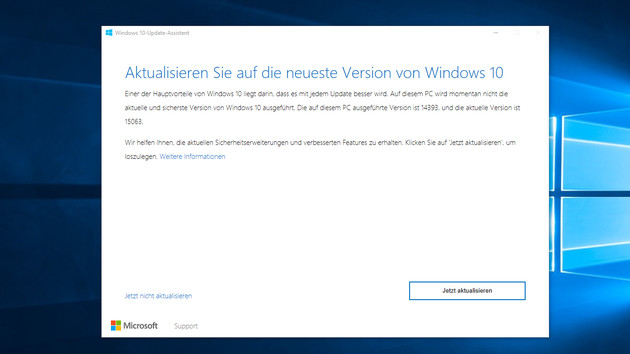 Windows 10 Creators Update: Microsoft warnt vor Risiken bei manuellen Updates