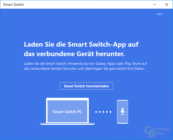 Samsung Smart Switch - App-Installation