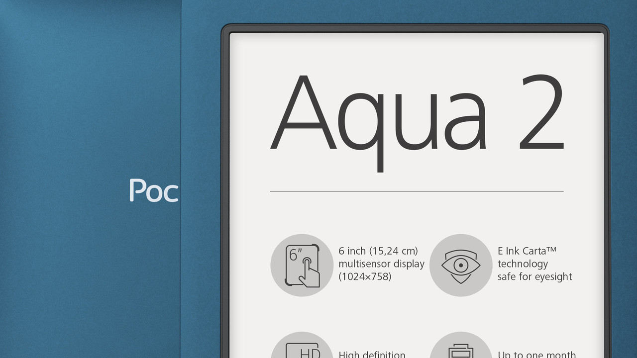 PocketBook Aqua 2: Wasserdichter Mittelklasse-Reader in zweiter Auflage