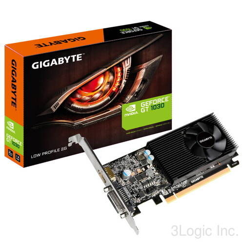 Gigabyte GeForce GT 1030 Low Profile (Bild: 3Logic.ru)