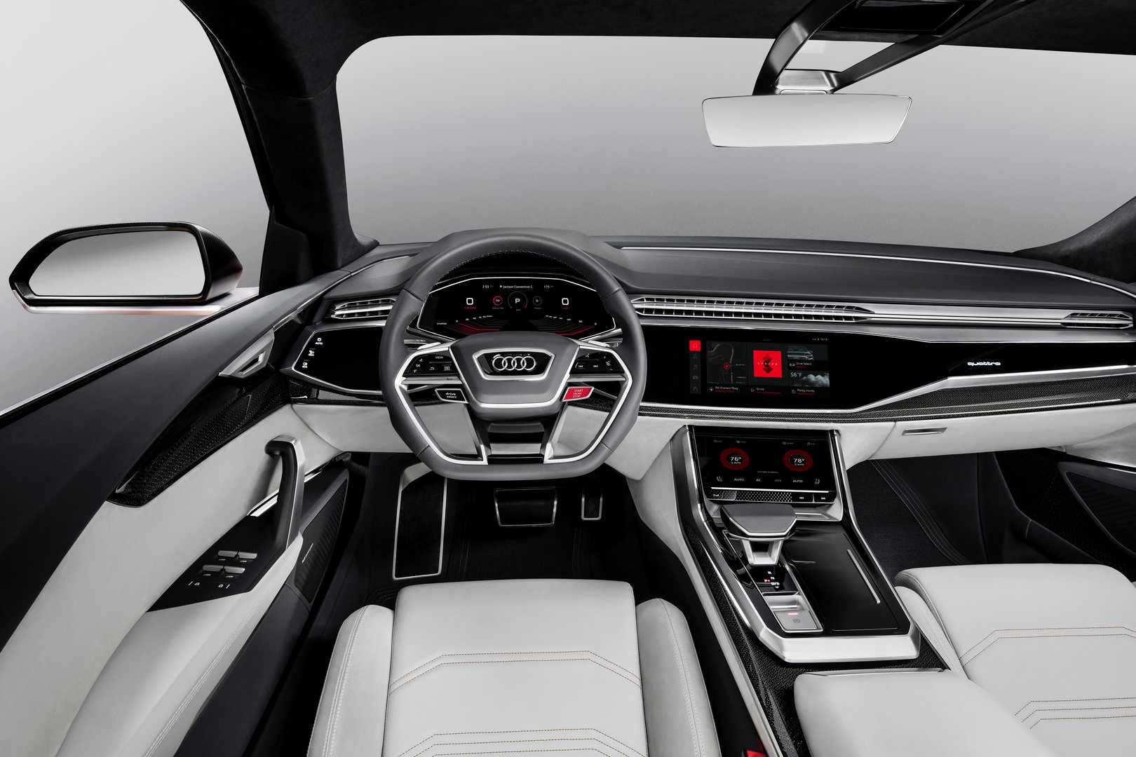 Audi Q8 Sport Concept mit Android als Betriebssystem