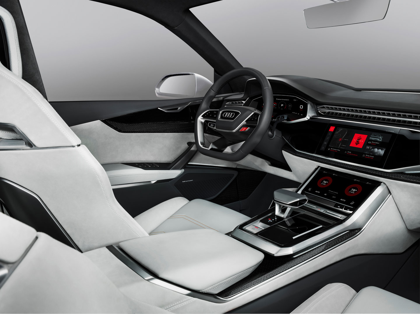 Audi Q8 Sport Concept mit Android als Betriebssystem