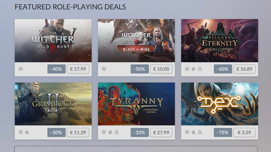 GOG.com: Role-Playing Week senkt Witcher und Co. im Preis