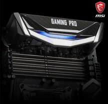 MSI Gaming Pro offenbart vier RAM-Slots beim I/O-Panel