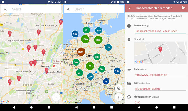 BuchschrankFinder – Einfaches Finden von Bücherschränken