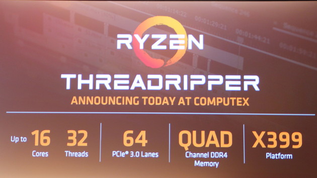 AMD Ryzen Threadripper: 64 PCIe-Lanes und Unterstützung für 2 TByte RAM