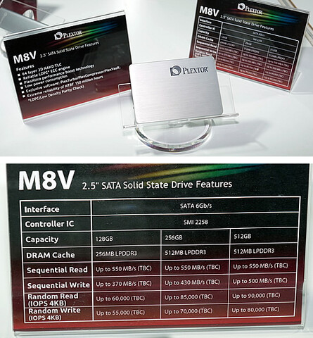 Plextor M8V mit 3D-NAND und SATA