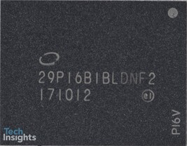 Ein Chip-Gehäuse (Package) des Intel Optane Memory (16 GB)