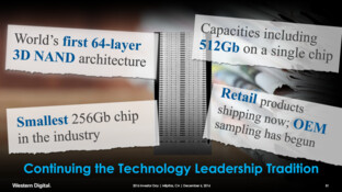 Dez. 2016: Toshiba/Western Digital sprechen vom kleinsten 256-Chip der Branche