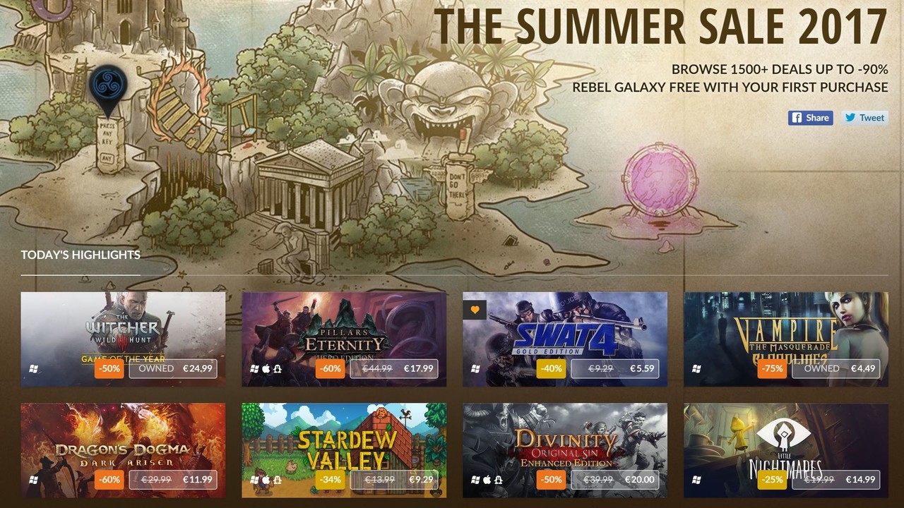 GOG.com: Rabatte und neue Spiele für Connect im Summer Sale