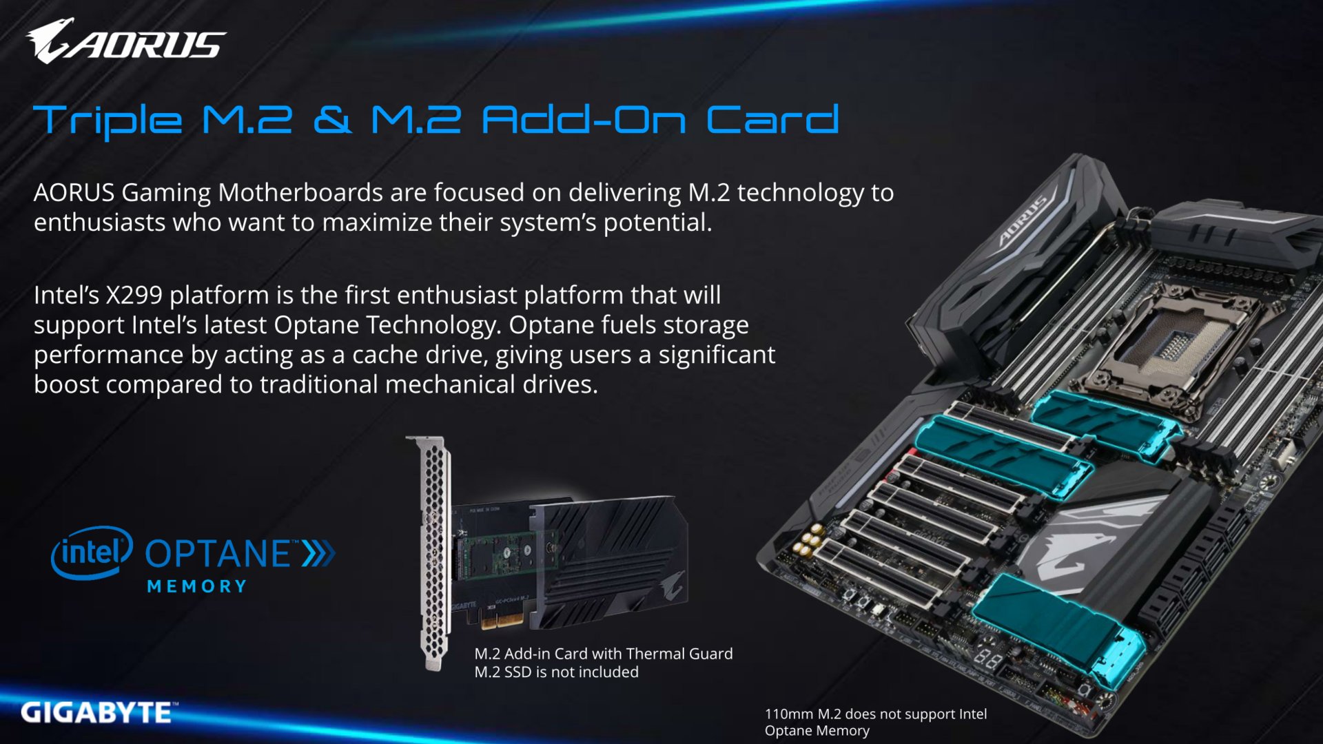 PCIe-Adapterkarte für M.2-SSDs
