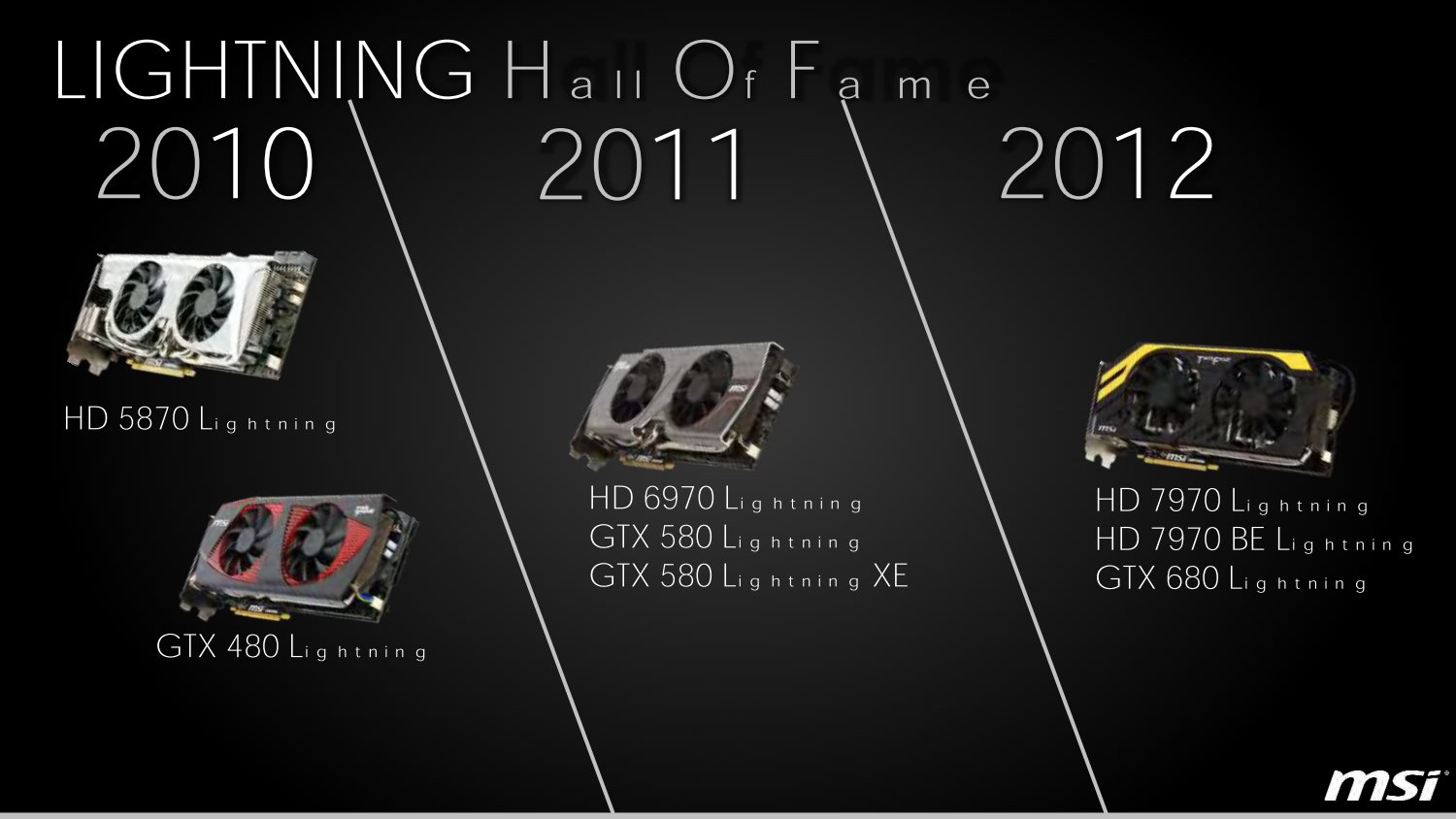 MSI Lightning von 2010 bis 2012