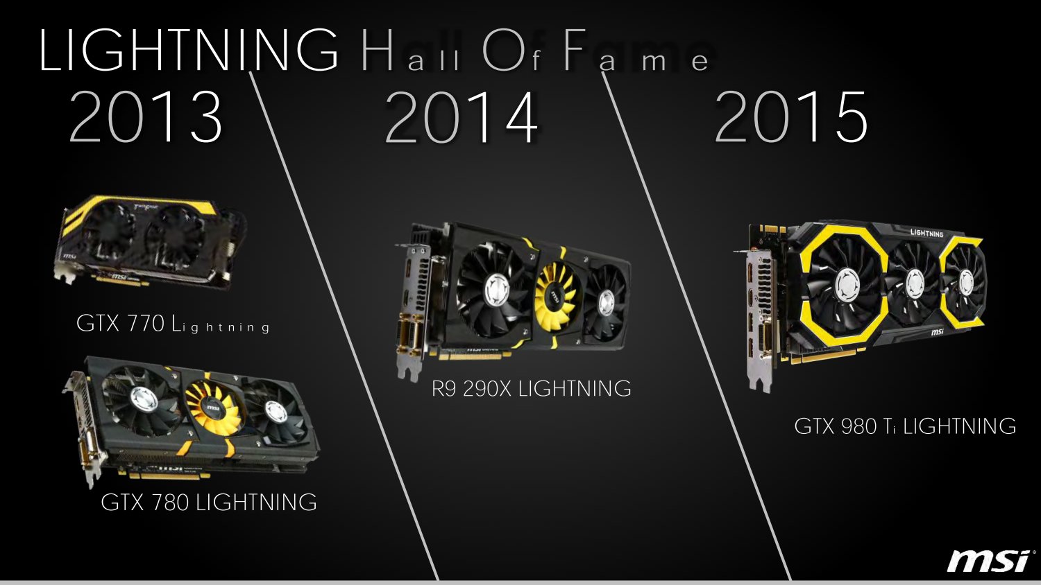 MSI Lightning von 2013 bis 2015