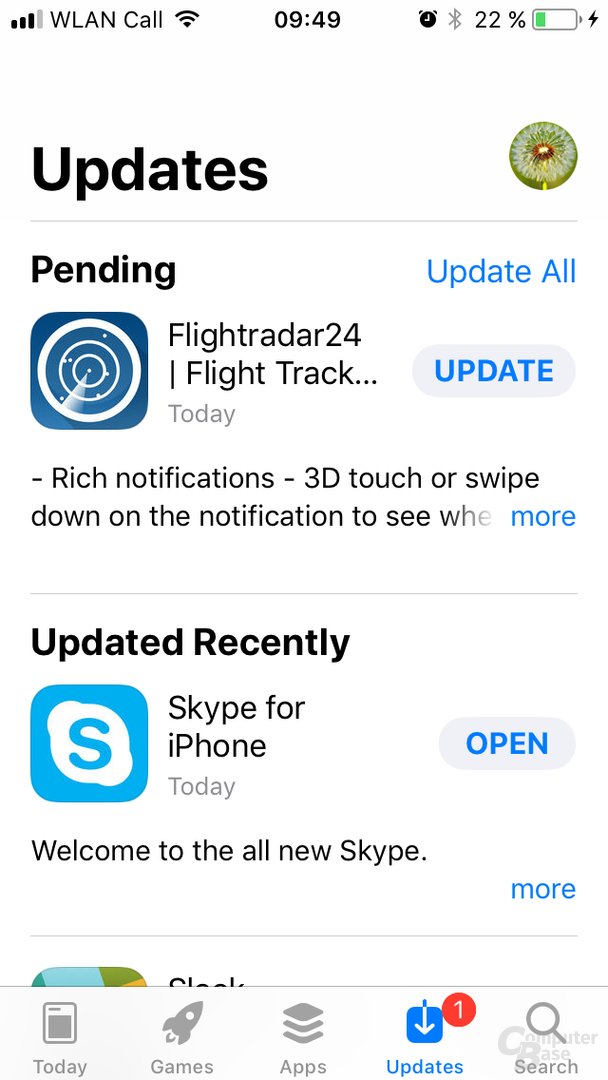 Auf dem iPhone SE wirkt der neue App Store deplatziert