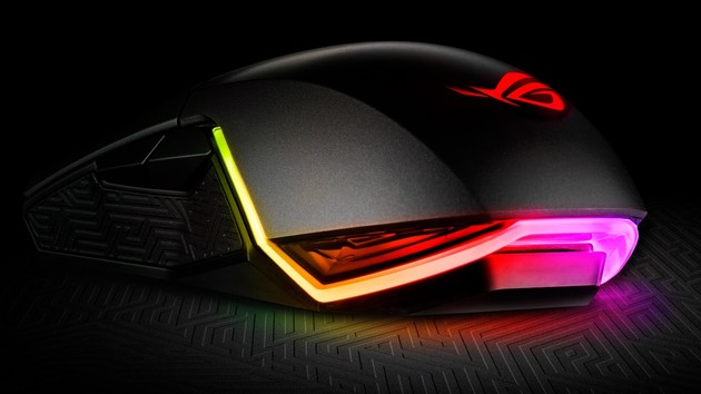 Asus ROG Pugio: Maus trifft Sockeltaster, RGB und variable Seitentasten