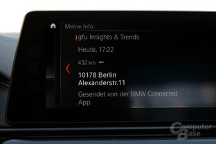Die Navigation kann daraufhin gestartet werde