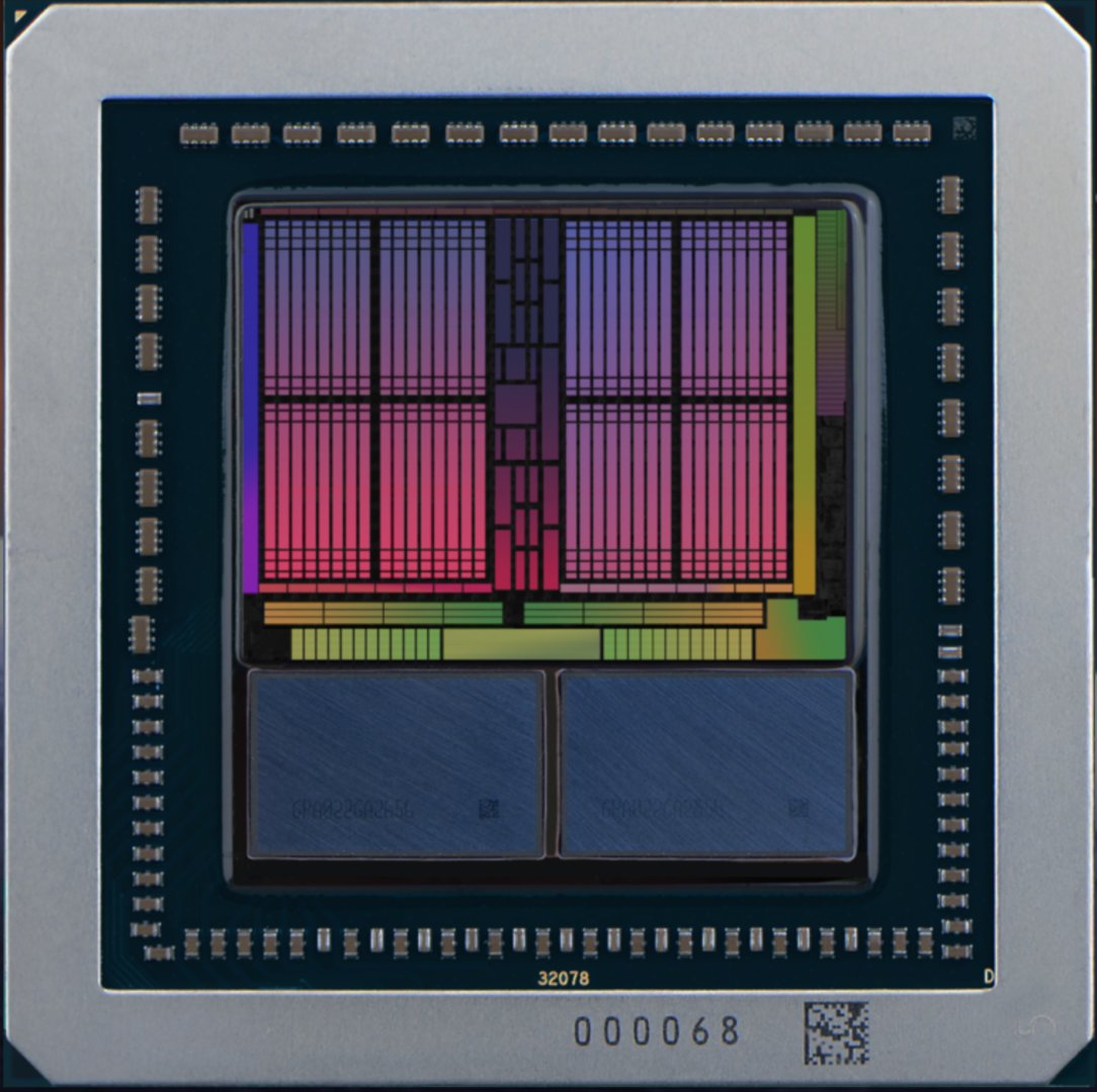 AMDs Vega-Marketing-Die-Shot mit zwei HBM2-Stacks