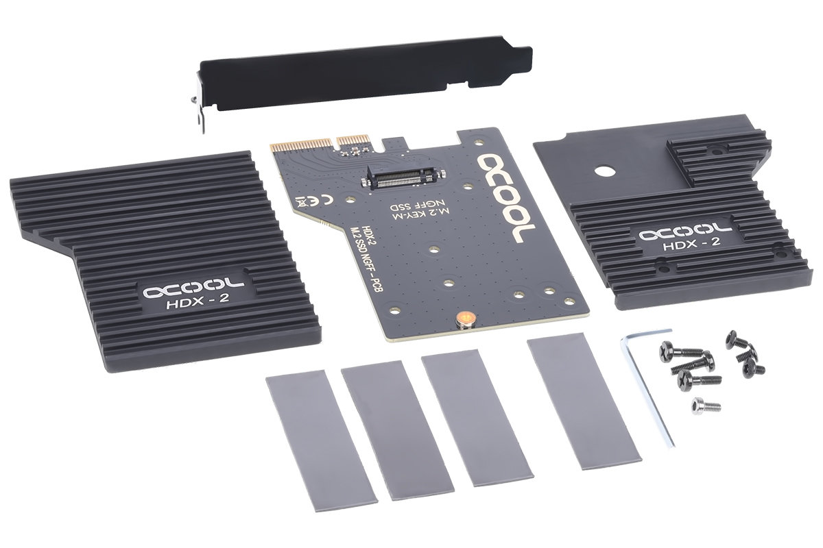Alphacool HDX 2: Großer Passivkühler für M.2-SSDs