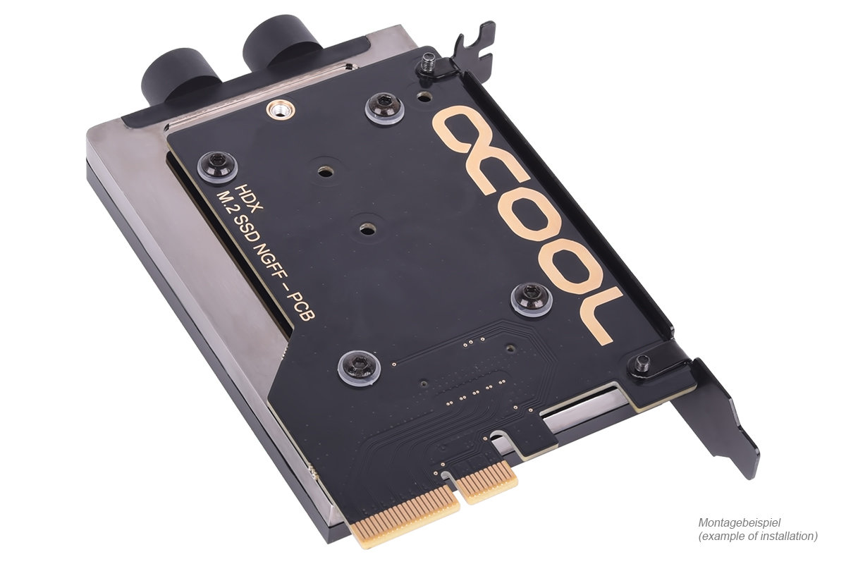 Alphacool HDX 3: Wasserkühler für M.2-SSDs