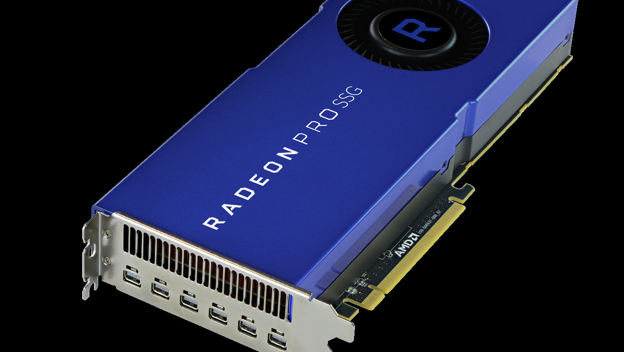 Radeon Pro SSG: Vega-Grafikkarte mit 2 TByte Speicher für 7.000 US-Dollar