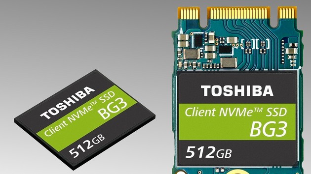 Toshiba BG3: Winzige Single-Package-SSD in 3. Generation aufgelegt