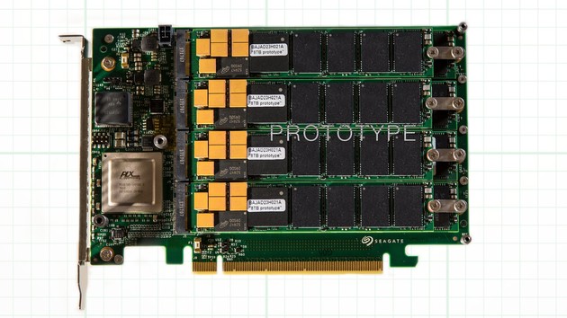 Seagate: SSD mit 64 TB erreicht 13 GB/s über PCIe x16