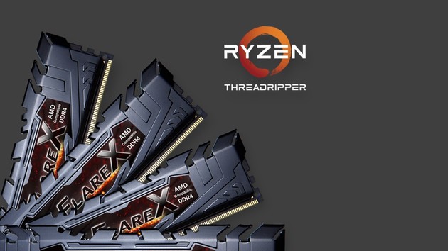Ryzen Threadripper: 128 GByte RAM-Kit mit DDR4-2.933 von G.Skill