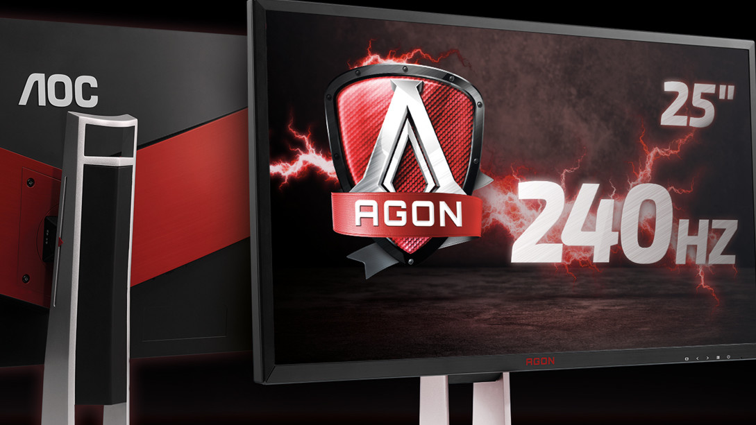 In Kürze verfügbar: Gaming-Monitor AOC AG251FG mit 240 Hz und G-Sync