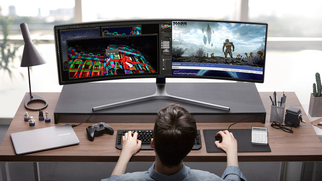 Gaming in 32:9: Samsungs ultrabreiter 49"-Monitor ab Montag erhältlich