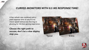 Agon 3: Curved-Monitore mit 0,5 ms Reaktionszeit