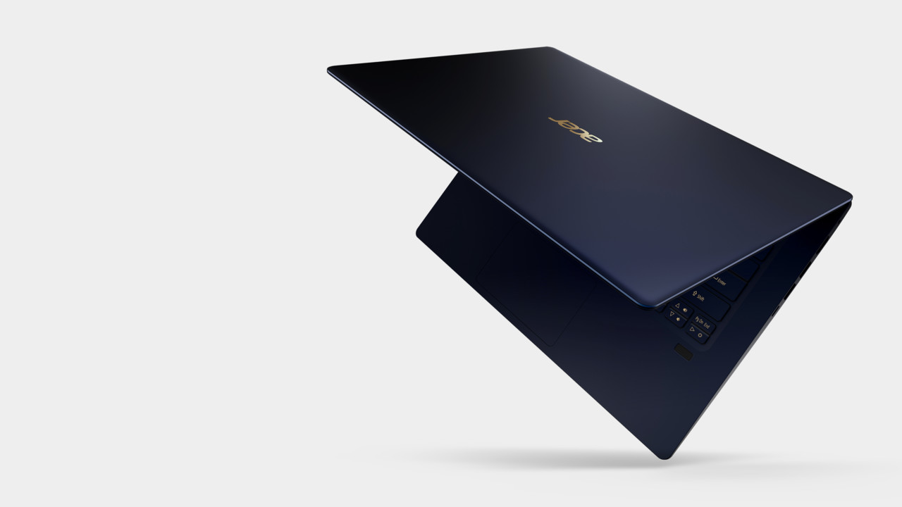 Acer Swift 5 2017: Das 13,3-Zoll-Notebook mit 14 Zoll speckt 400 Gramm ab